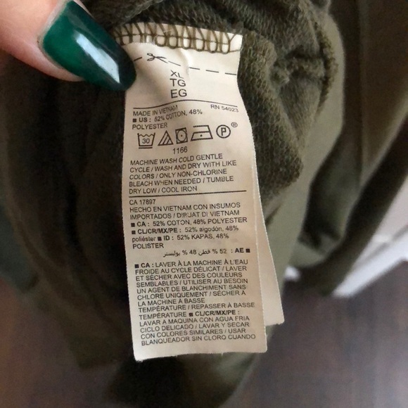 Old Navy active size XL olive green long sleeve sweatshirt - Picture 4 of 4